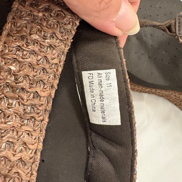 Volatile Brown‎ Platform Wedge Flip Flops - Picture 7 of 8